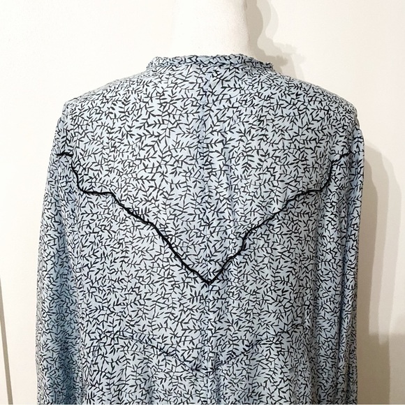 DOROTHEE SCHUMACHER SILK BLEND TIE NECK KEYHOLE OVERSIZED RUFFLE DRESS - 4 - Picture 5 of 10